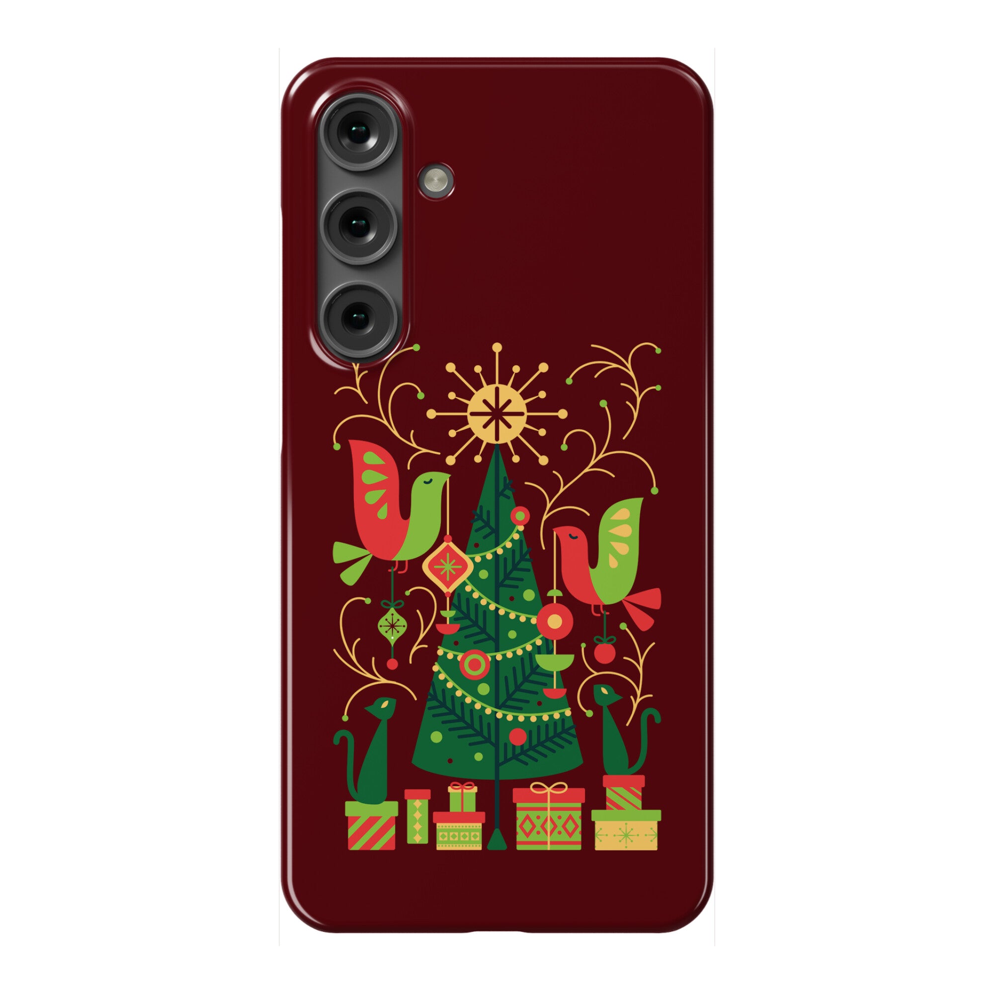 Vintage Christmas Tree Decorating Phone Case